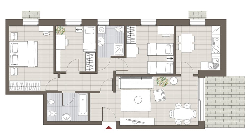 MPL Planimetria A14 2 balconcini